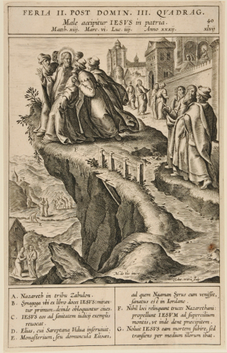 CHRIST LED TO THE TOP OF A HILL OUTSIDE NAZARETH