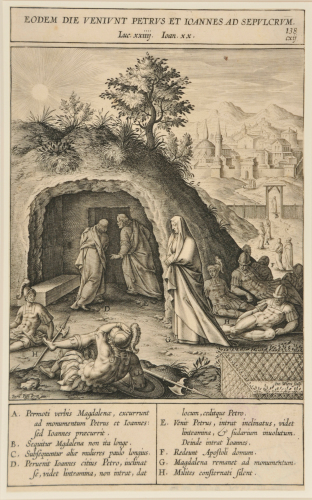 SAINT PETER AND SAINT JOHN ARRIVING AT THE TOMB OF CHRIST