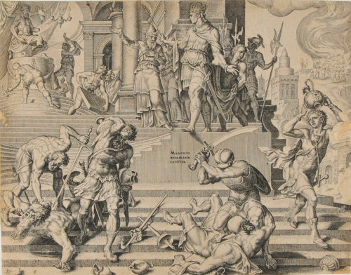 THE DESTRUCTION OF THE TEMPLE OF BAAL AND THE SLAUGHTER OF HIS PRIESTS