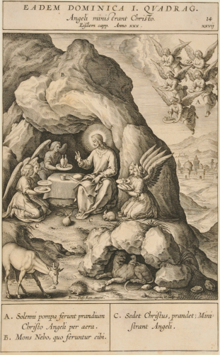 CHRIST SERVED BY ANGELS