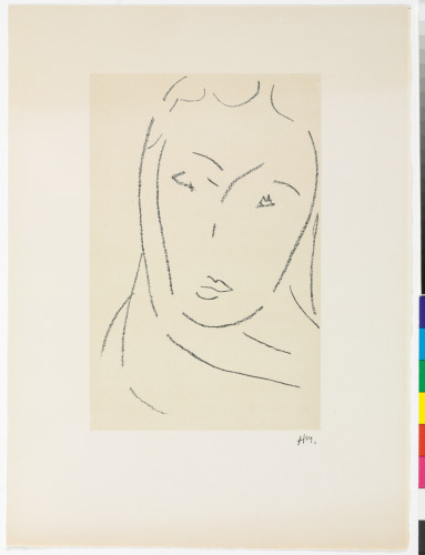 YOUNG WOMAN WITH SILK NECKERCHIEF