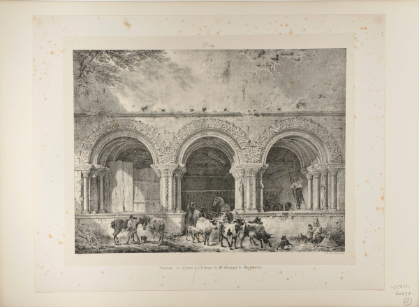 RUINES DU CLOÎTRE DE L'ABBAYE DE ST. GEORGES DE BOCHERVILLE