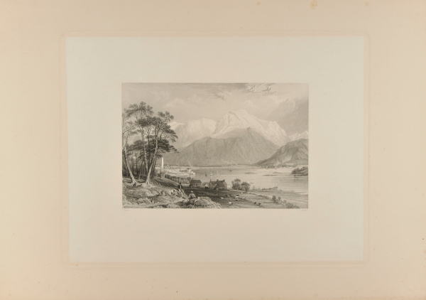 SCOTCH LANDSCAPE WITH MOUNTAINS AND LAKES