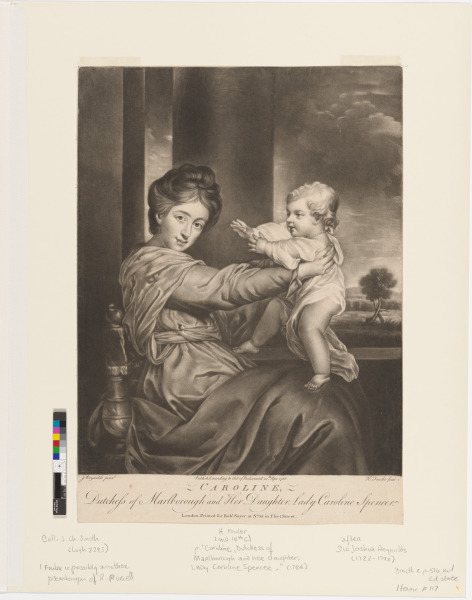 CAROLINE, DUTCHESS OF MARLBOROUGH AND HER DAUGHTER, LADY CAROLINE SPENCER