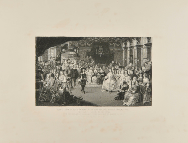 KING CHARLES 2ND AND ELIZABETH, PRINCESS PALATINE, HIS COUSIN, DANCING AT THE HAGUE