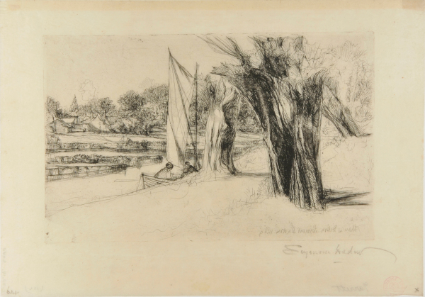 THAMES DITTON, WITH A SAIL