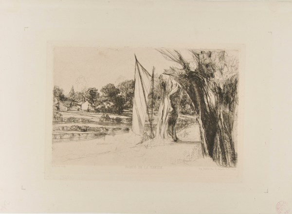 THAMES DITTON, WITH A SAIL