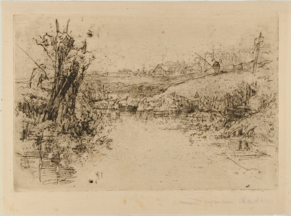 SKETCH ON BACK OF ZINC PLATE