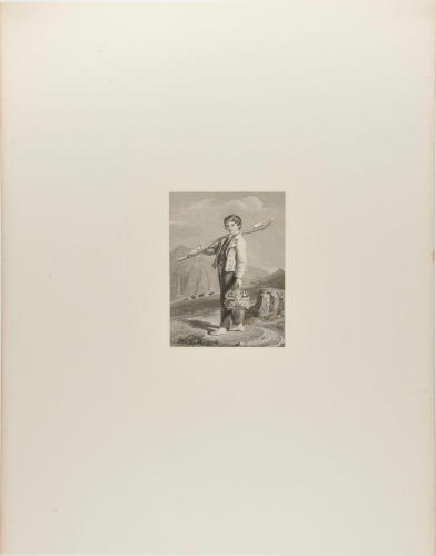 BOY WITH SPADE OVER SHOULDER
