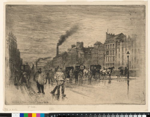 A QUAI IN PARIS, WINTER MORNING