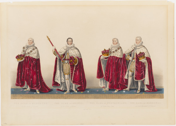 THE DUKE OF MONTROSE, THE DUKE OF ARGYLL, THE EARL OF WESTMORLAND AND THE EARL HARROWBY