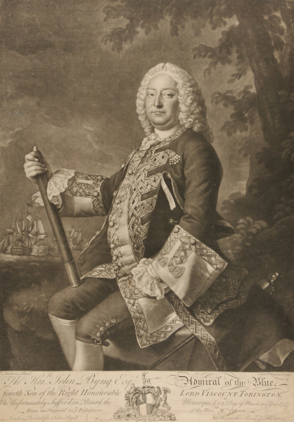 THE HON. JOHN BYNG ESQ. ADMIRAL OF THE BLUE