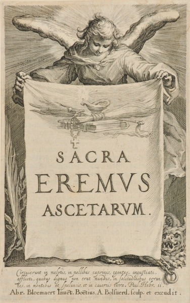 TITLE PAGE: "SACRA EREMUS ASCETARUM"