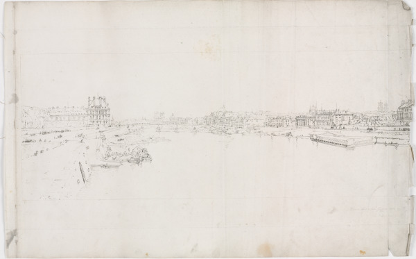 THE TUILERIES AND BRIDGE, FROM THE PONT DE LA CONCORDE