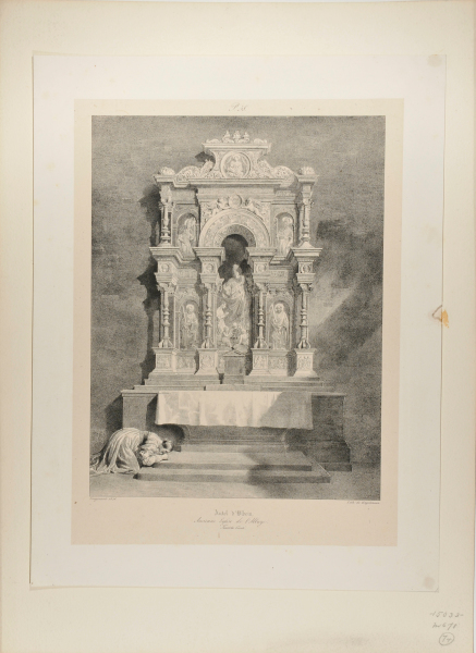 AUTEL D'OLBEIN, ANCIENNE EGLISE DE L'ABBAYE, FRANCHE COMTÉ