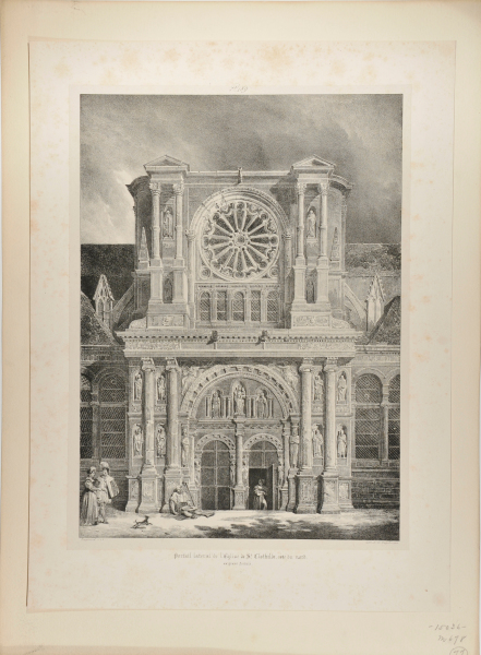 PORTAIL LATERAL DE L'EGLISE DE ST. CLOTHILDE, CÔTÉ DU NORD, AU GRAND ANDELI