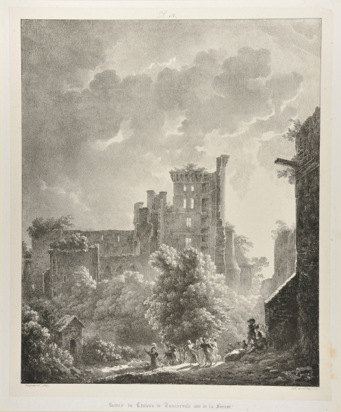 RUINÉS DU CHÂTEAU DE TANCARVILLE COTÉ DE LA FOREST