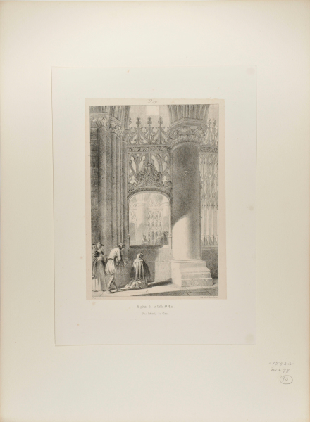 EGLISE DE LA VILLE D'EU, VUE LATERALE DU COEUR