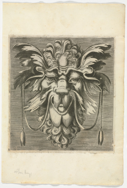 Plate from the series “Libro di variate mascare quale servono a pittori, scultori, et ahvomini ingeniosi”