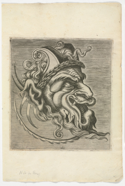 PLATE FROM THE SERIES "BOOK OF VARIOUS MASKS FOR PAINTERS, SCULPTORS, AND INGENIOUS MEN"