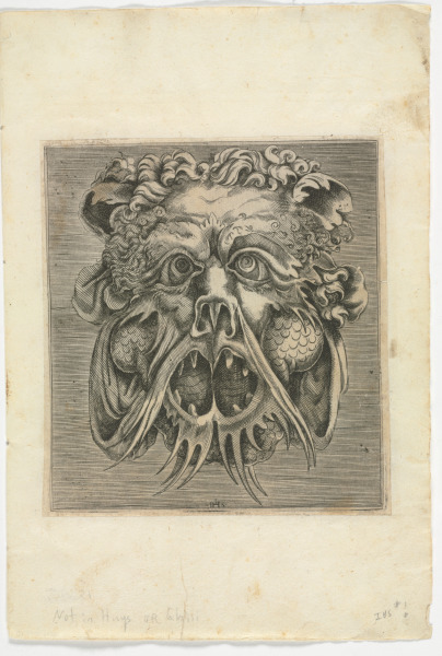 PLATE FROM THE SERIES "BOOK OF VARIOUS MASKS FOR PAINTERS, SCULPTORS, AND INGENIOUS MEN"