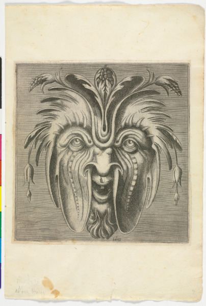 PLATE FROM THE SERIES "BOOK OF VARIOUS MASKS FOR PAINTERS, SCULPTORS, AND INGENIOUS MEN"