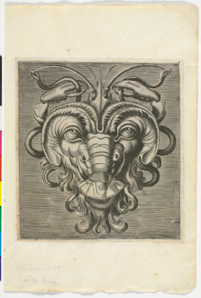 PLATE FROM THE SERIES "BOOK OF VARIOUS MASKS FOR PAINTERS, SCULPTORS, AND INGENIOUS MEN"