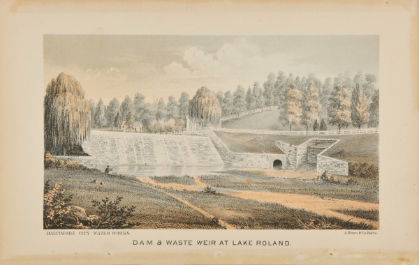 DAM & WASTE WEIR AT LAKE ROLAND