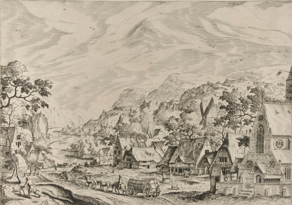 Landscape with Village and River