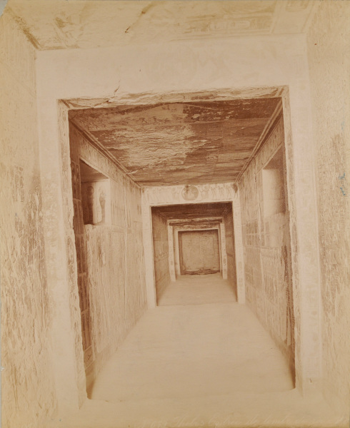 THEBES: VALLEY OF THE KINGS, ENTRANCE OF THE TOMB OF RAMSES IV, 20TH DYNASTY