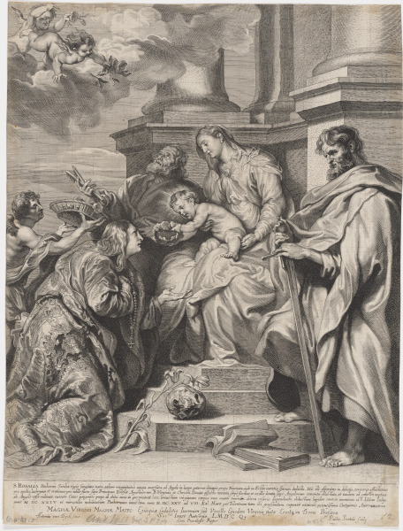 ST. ROSALIA CROWNED BY THE CHILD JESUS