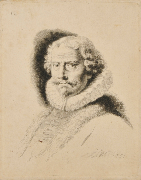 HEAD OF A MAN, WEARING A RUFF
