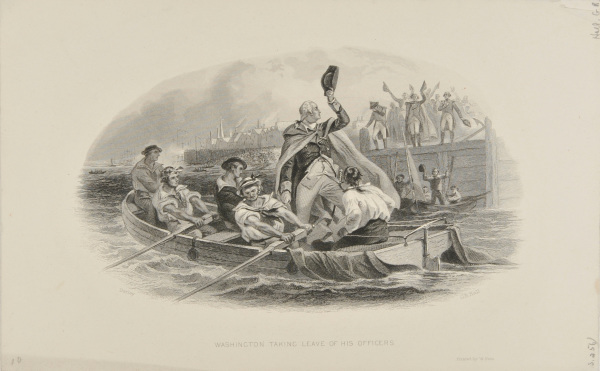 WASHINGTON TAKING LEAVE OF HIS OFFICERS
