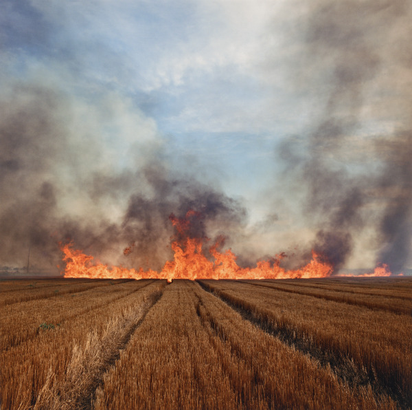 WHEAT STUBBLE FIRE, EASTERN COLORADO