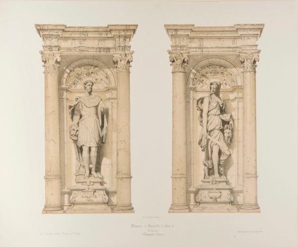 MANOIR D'ESCOVILLE À CAEN,4, SCULPTURES