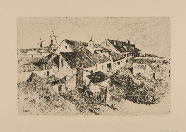 WINDMILLS IN MONTMARTRE (LARGE PLATE)