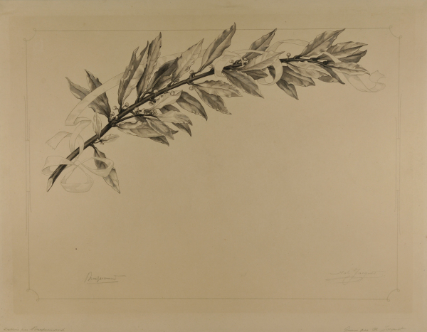 DIPLOMA FOR THE SOCIETY OF FRENCH ARTISTS