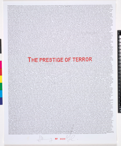 THE PRESTIGE OF TERROR
