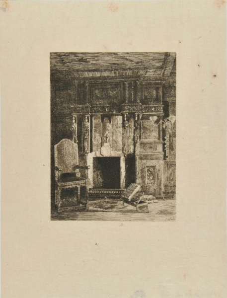 FIREPLACE IN THE OAK GALLERY
