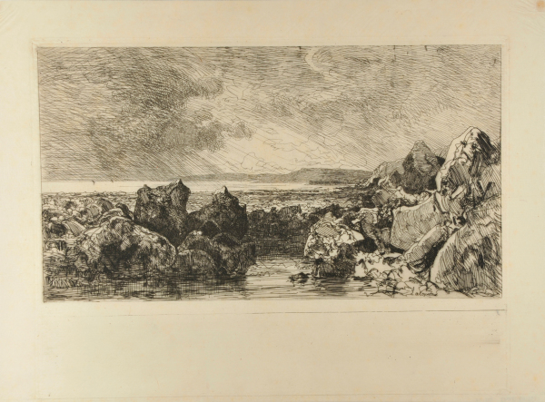 LES ROCHES NOIRES NEAR TROUVILLE (LOW TIDE)