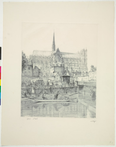 AMIENS CATHEDRAL WITH VIEW OF THE SOMME