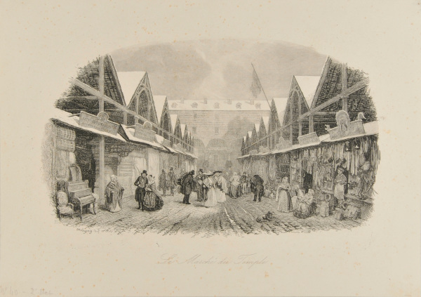 THE MARKET ON THE SQUARE DU TEMPLE, PARIS