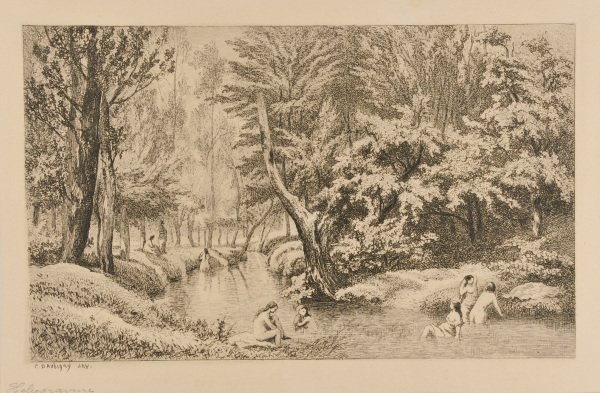 THE BATHERS, SOUVENIR OF THE STREAM AT VALMONDOIS