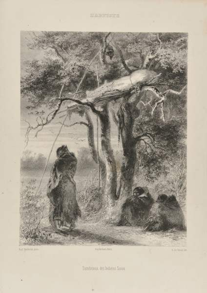 TOMBS OF SIOUX INDIANS