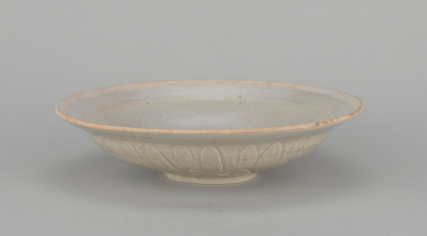 Qingbai Dish with Raised Flower Design