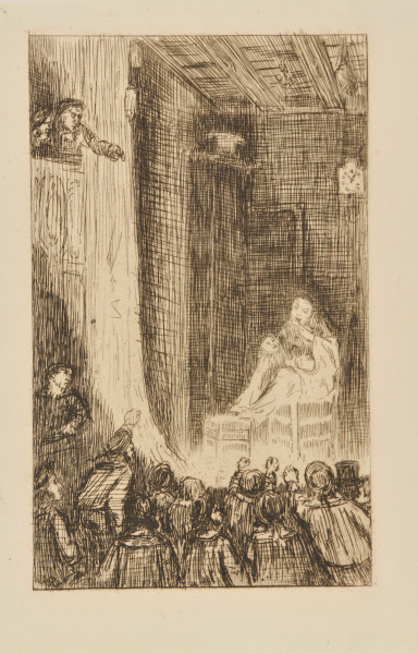 PIERROT HOLDING A LITTLE BABY