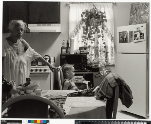 GRANDMA RUBY AND J.C. IN HER KITCHEN