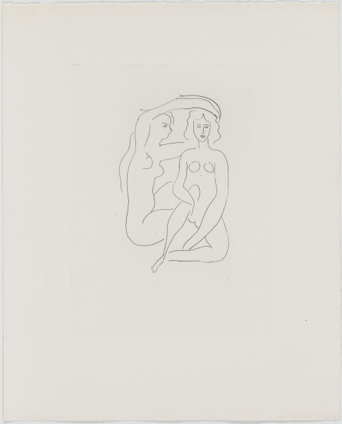 ARRANGING THE HAIR OF HÉRODIADE (REFUSED ETCHING)