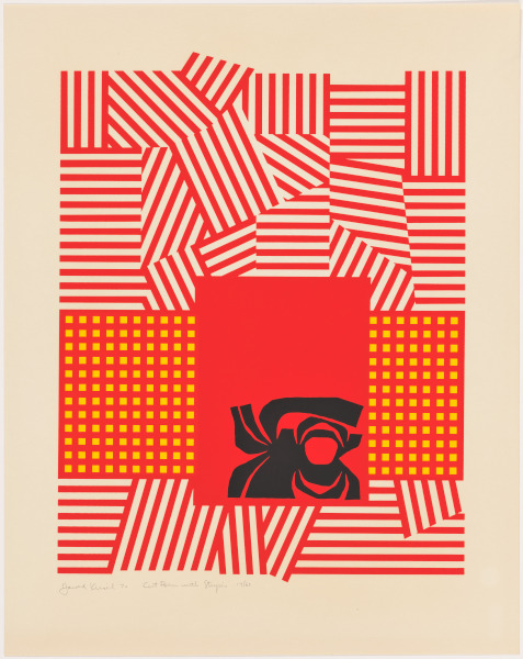 CUT FORM WITH STRIPES