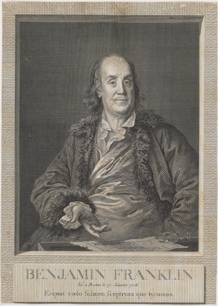 PORTRAIT OF BENJAMIN FRANKLIN